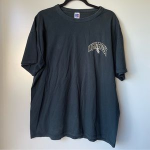 Chicago White Sox Black T Shirt Size XL Embroidered Logo Mens Russell